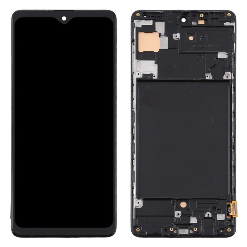 Screen Replacement Compatible with Samsung Galaxy A71 with Frame (Black) (TFT) Screen Replacement Compatible with Samsung Galaxy A71 with Frame (Black) (TFT)