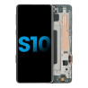 Screen Replacement Compatible with Samsung Galaxy S10 with Frame (Black) (TFT)
