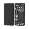 Screen Replacement Compatible with Samsung Galaxy S9 with Frame (Black) (OLED)