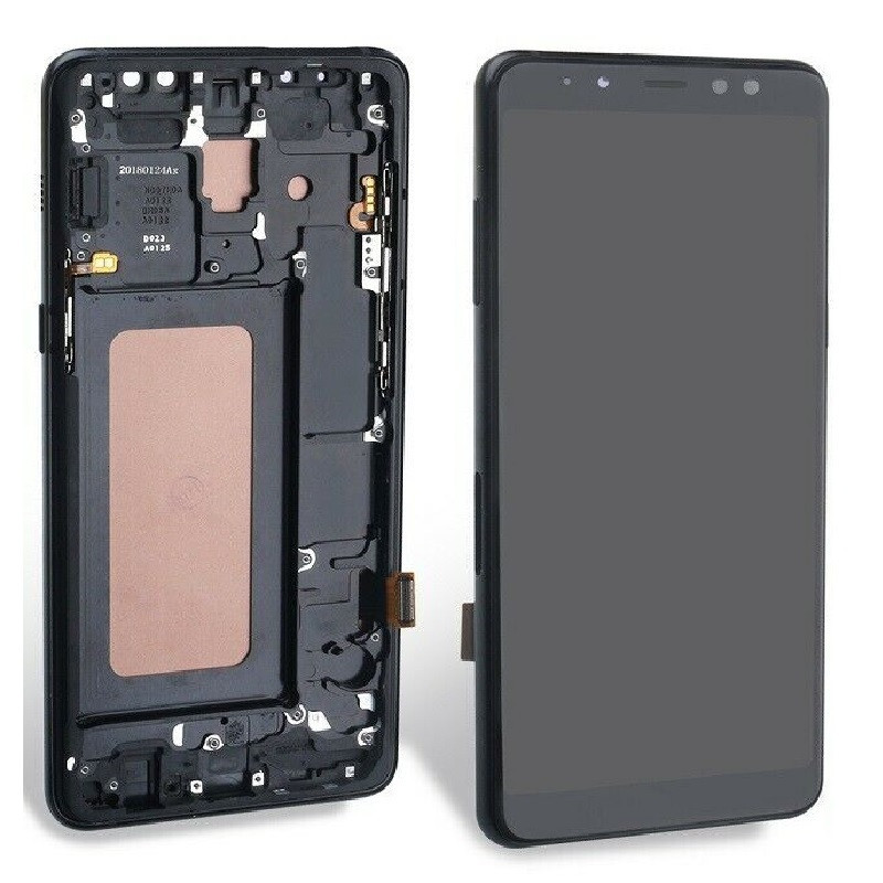 Screen Replacement Compatible with Samsung Galaxy A8 2018 with Frame (Black) (OLED) Screen Replacement Compatible with Samsung Galaxy A8 2018 with Frame (Black) (OLED)