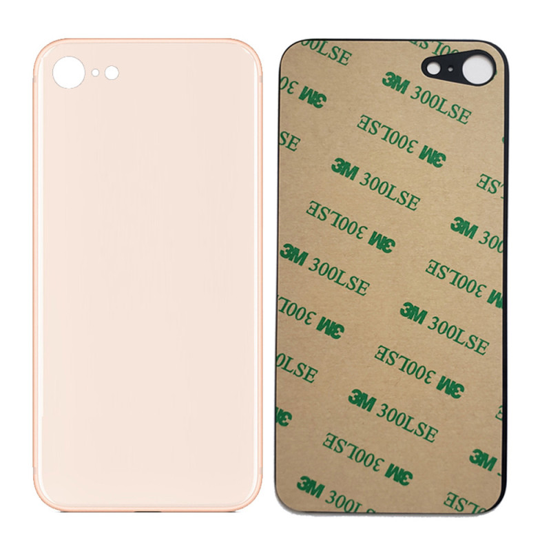 IPhone SE 2020 Compatible Back Glass Replacement (Big Camera Hole) (Gold)