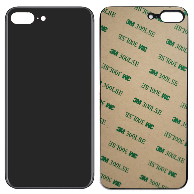 IPhone 8 Compatible Back Glass Replacement (Big Camera Hole) (Space Gray)