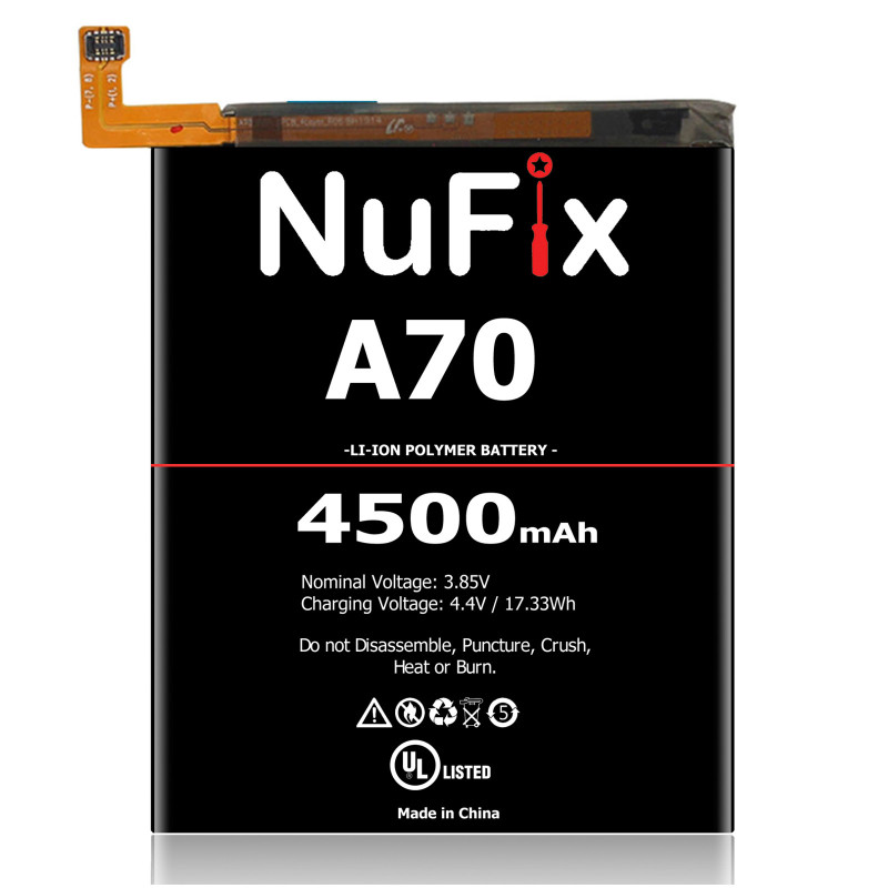 Nufix Battery Replacement for Samsung A70 4500mAh EB-BA705ABE Nufix Battery Replacement for Samsung A70 4500mAh EB-BA705ABE