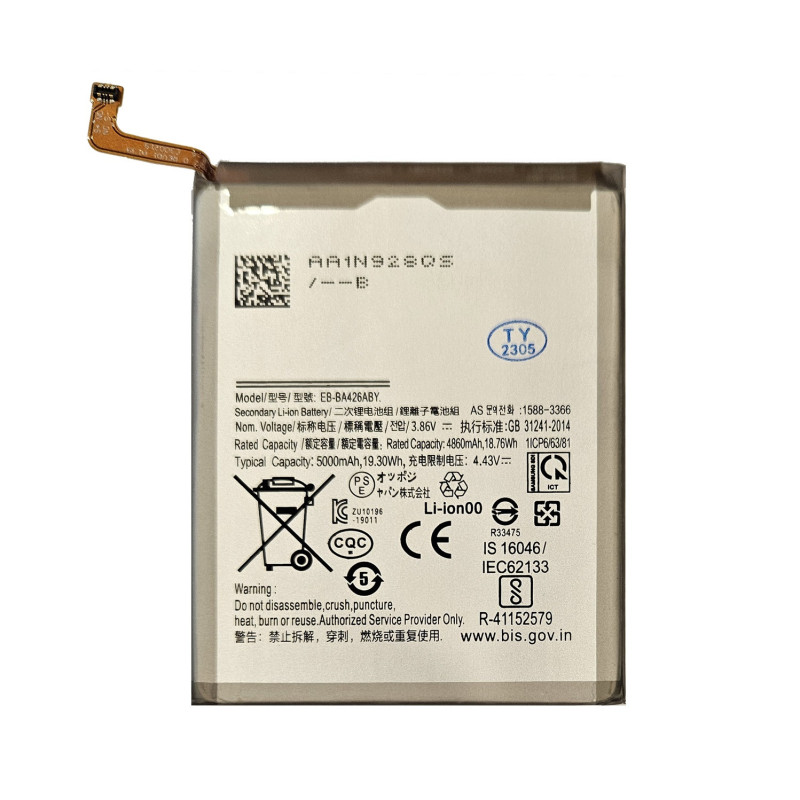 Compatible Battery Replacement for Samsung A32 5G / A42 5G EB-BA426ABY 5000mAh Compatible Battery Replacement for Samsung A32 5G / A42 5G EB-BA426ABY 5000mAh