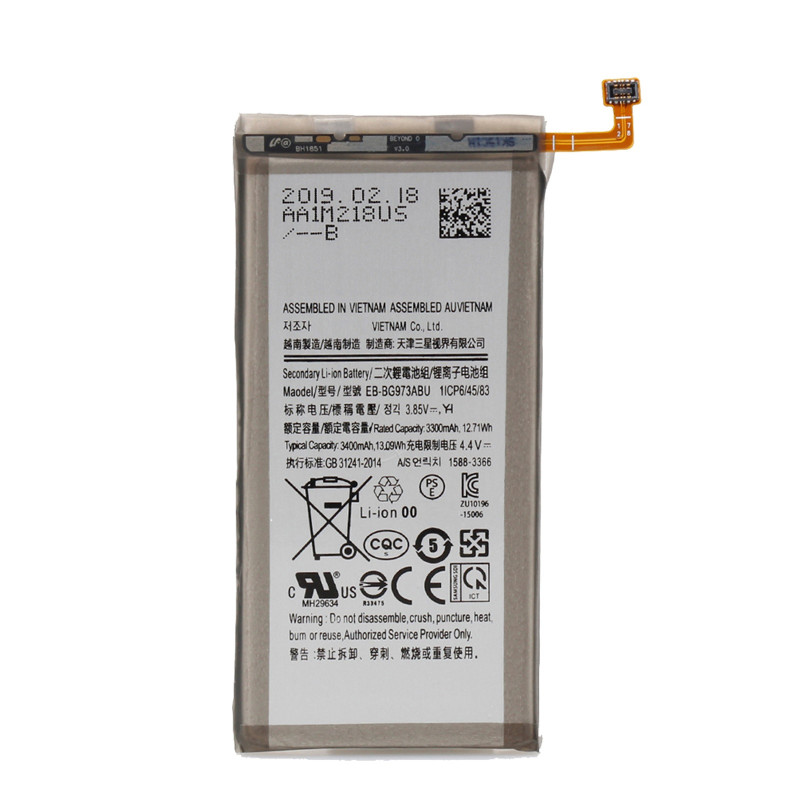 Compatible Battery Replacement for Samsung Galaxy S10 EB-BG973ABU EB-BG973ABE 3400mAh