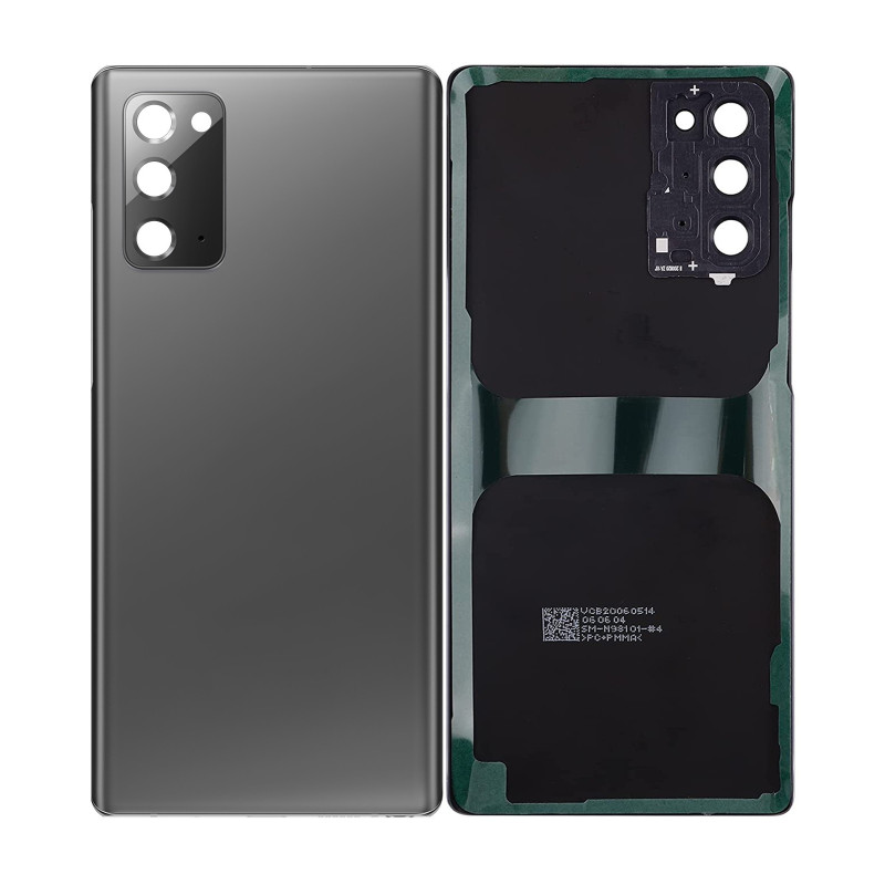 Samsung Galaxy Note 20 Back Glass Replacement with Camera lens (Gray)