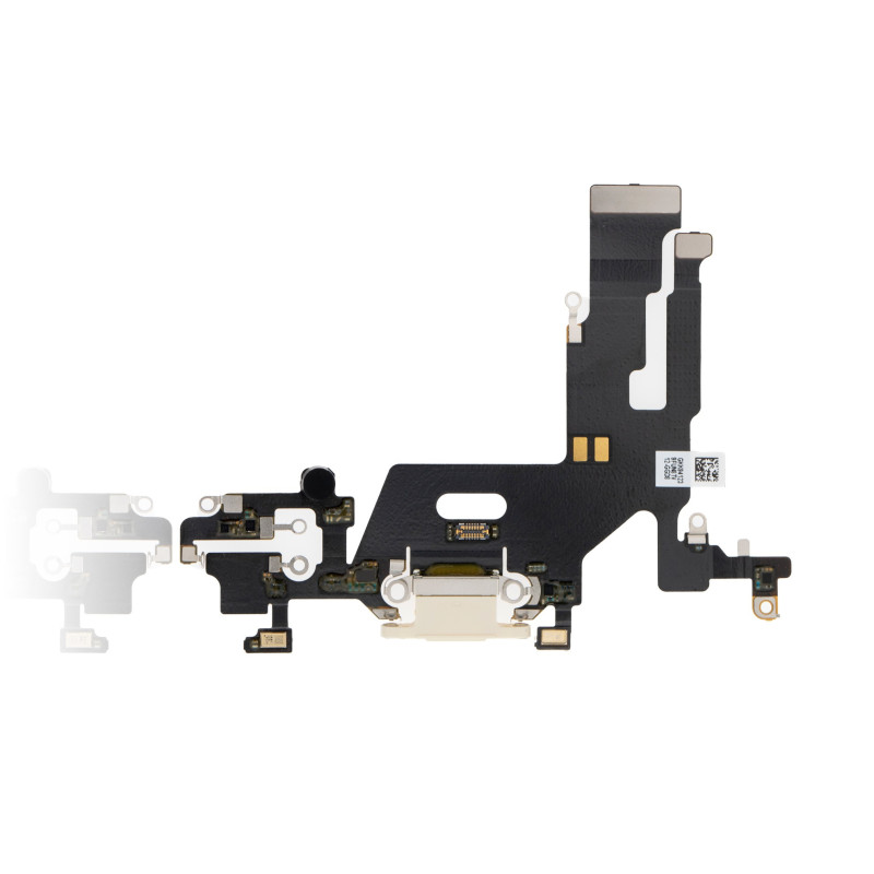 Charging Port Flex Cable Compatible with Apple iPhone 11 (White)