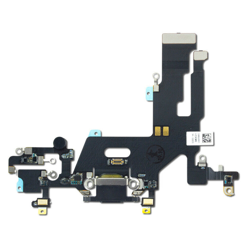 Charging Port Flex Cable Compatible with Apple iPhone 11 (Black)